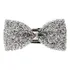 * 2x Moda Masculina Strass Gravata Borboleta Festa Banquete