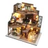 / Casa De Bonecas De Madeira Montar Kits Em Miniatura Faça