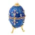* Fabergé Ovo Azul Caso Páscoa Russa Estatueta Anel Caixa De