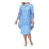 ( Linda Senhora Vestido Bordado Renda Flores Textura Macia