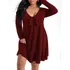 . Vestido Tamanho Mini Manga Decote Mais V Longo Feminino