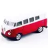 `63 Volkswagen T1 Bus Kombi Corujinha Welly Vermelha Lacrada