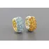 |7888| Brincos Argola Em Ouro 18k Com Topázios E Citrinos
