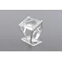 |9932| Anel Em Ouro Branco 18k Com Cristal E Brilhantes