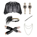 (b) Conjunto De Acessórios Para Fantasias De Flapper Gatsby
