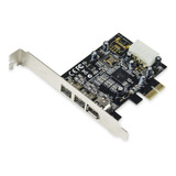 -pex30016 3 Portas Ieee 1394 Firewire 1394b E 1394a Pcie 1.1