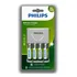 01 Carregador E 04 Pilhas Aa 2450mah Philips Recarregável 2a Pequena Scb2445nb/59 1 Cartela