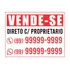 01 Placa Vende-se Aluga-se Casa Imóvel Personalizada 65x50cm