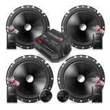 02 Par Kit 2 Vias Pioneer 6 Pol 220w + Amplificador Stetsom