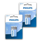02 Pilhas Baterias 9v