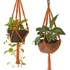 02 Suporte De Planta Macrame Hanger Plant 90 Cm