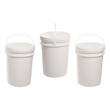 03 Baldes P  Fermentador Maturador De Cerveja Artesanal 22l