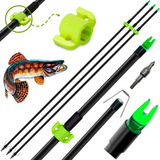 03 Flechas Para Pesca Vx pf32 Corrediça   Padrão Ams  Arco Cor Preto