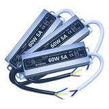 03pçs Fonte Blindada A Prova Dágua Para Fita Módulo Led Piscinas 12v 5a 60w Ip67