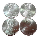 04 Moedas One Cent Dólar Linconl 2020/21/22/23 Fc