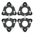 04 Pçs Adaptador Roda Corcel Pampa 3x150mm P/ 5x114,3mm Cpf