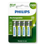 04 Pilhas Aa 2500mah