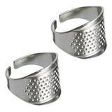 05 Anel Dedal Metal Costura Bordado Crochê Ponto Russo