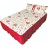 05 Kits De Colcha Malha Casal Box C/ Babado Algodão 15 Pçs