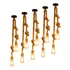 05 Luminária Pendente Duplos Design Rustico Corda Bocal E27