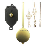 05 Máquinas De Relógio De Pendulo Ponteiro Colonial Dourado