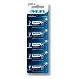 05 Pilhas Baterias Philips 23a 12v A23 Alcalina 1 Cartela