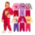 06 Peças Conjunto Moletom Com Capuz Infantil Menina Inverno