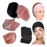 06 Uns Faixa Cabelo Atoalhada Facial P Cabeça E Maquiagem