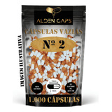 1 000 Cápsulas Vazias Gelatina Laranja E Branca N  2  300mg 