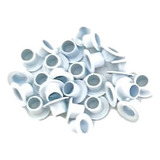 1 000 Ilhós N  54   8mm   Alumínio   Para Alicate E Prensa Cor Branco