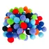 1 000 Pompom Bolinha Mix Colorido Verão 2cm