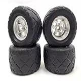 1/12 Scale Xs Flux Wheels & Rims/tires 4pcs For 1/12 1/10 Scale Mt Hpi Racing E-firestorm Flux Savage 4x4 Truck Hsp Redcat Vrx Fs Tamiya Kyosho Tamiya Cw01 Wilde One Df02 Cr01 Cc01