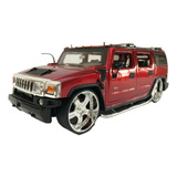 1:24 Hummer H2 Bigtime Kustoms Jada Vermelho Barateirominis