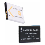 1 Bateria Np-bn1 + 1 Bateria Bp70a