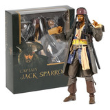1 Boneco De Ação Shf Caribbean Toy Captain Jack Sparrow