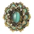 1 Broche De Strass E Perola Micro Cravação Pin Botton