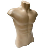 1 Busto Manequim Masculino Plástico Roupa Comercio Loja