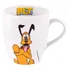 1 Caneca Chá Café 300ml Cerâmica Mickey Minnie Pluto Donald Cor Branco