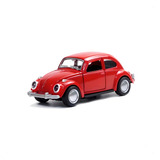 1 Carrinho Miniatura Do Fusquinha De Ferro Fusca Abre Portas Cor Vermelho