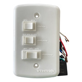 1 Dimer Controle Parede Interruptor Ou Chave De Ligar Para Ventilador Teto Ventisol Modelo Wind Light Capacitor 110 Volt