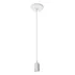 1 Fio Pendente 1,5m Soquete Liso E27 Cabo Branco Lustre