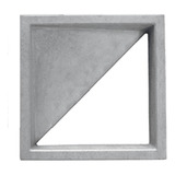 1 Forma Vazado Cobogó Em Abs (triângulo 30x30x3cm)