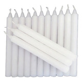 1 Kg De Vela Palito Brancas Com 18cm 32 Velas Por Quilo Cor Branco 18cm X 1 5cm São Jorge Fábrica E Distribuidora