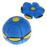  1  Magic Flying Disc Transforming Ball Ufo   Azul  novo 