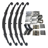 1 Par Feixe 7 Lamina Kit Truck Jumelo 1 4t Carretinha Reboqu