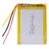1 Peça  3 Fios 505573 3,7v 3000mah Gps Foston 7 ;