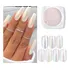 1 Pó Cromo Sereia Feng Unhas Uv Asa De Borboleta Cor Variado
