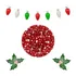 1 Prato Grande P/ Frutas Comidas Mesa Decorada Natal Linda