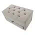 1   Puf Baú Gaveta 60x50x45cm Modelo Capitonê
