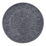 1 Reichspfennig - Alemanha, 3° Reich Na Segunda Guerra